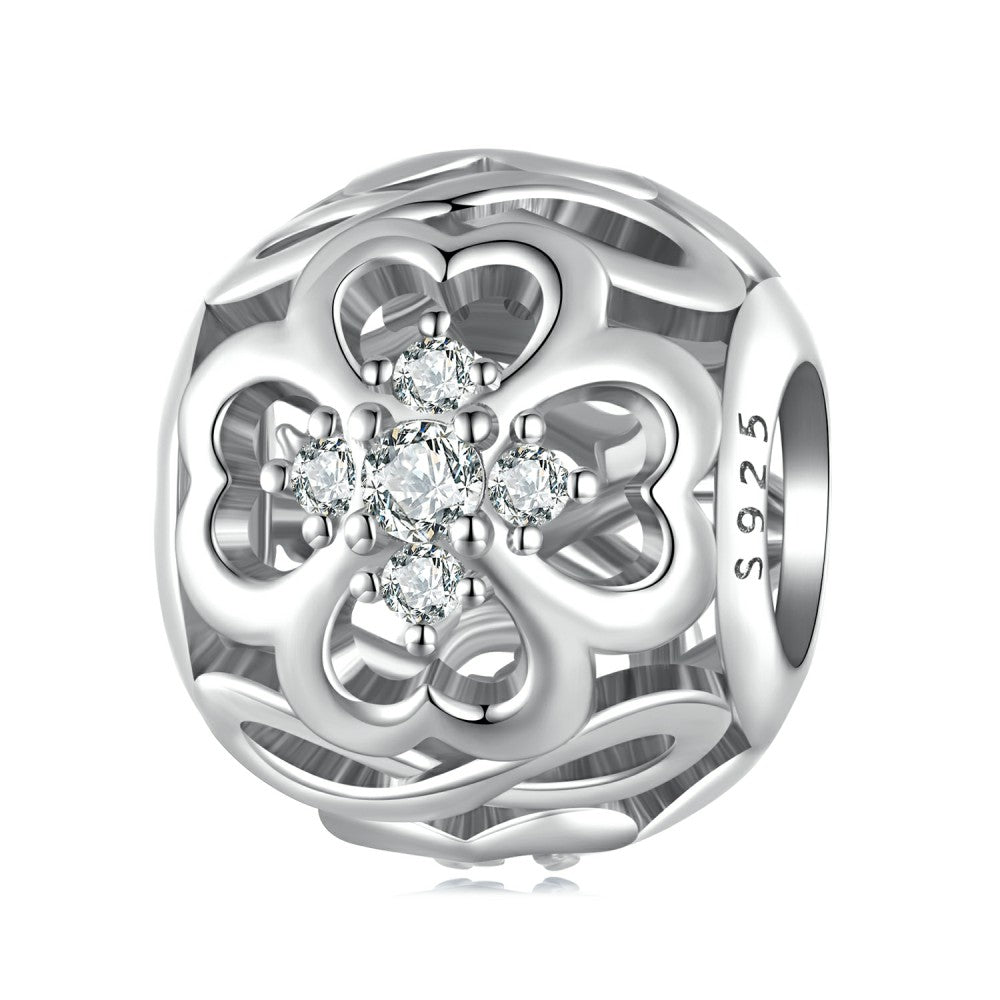 Unendlicher Herz-Kugelanhänger aus 925er-Sterlingsilber xs2189