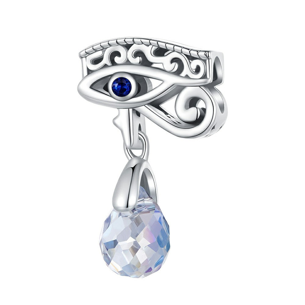 Teufelsauge mit Wassertropfen-Anhänger, 925er Sterlingsilber, YB2296