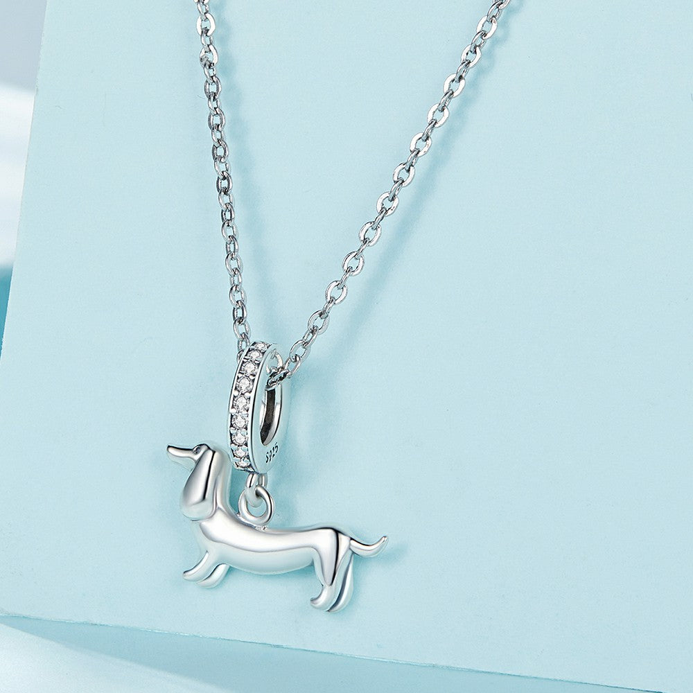 Dackel-Anhänger aus 925er-Sterlingsilber, YB2325
