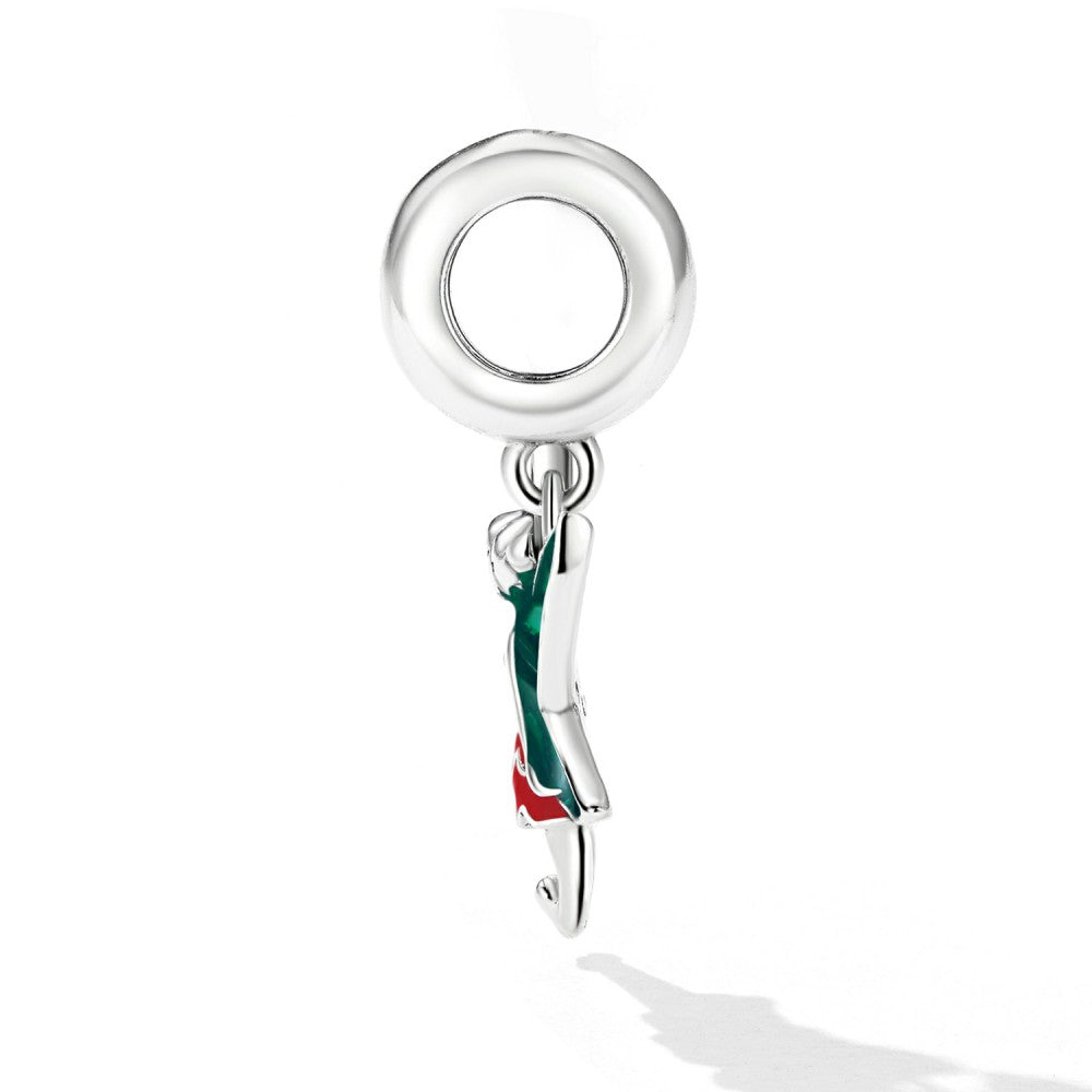 Blumen-Elfen-Anhänger, 925er Sterlingsilber, YB2504