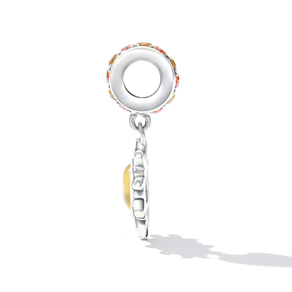 Charm-Anhänger „Kleine Sonne“, 925er-Sterlingsilber, YB2533