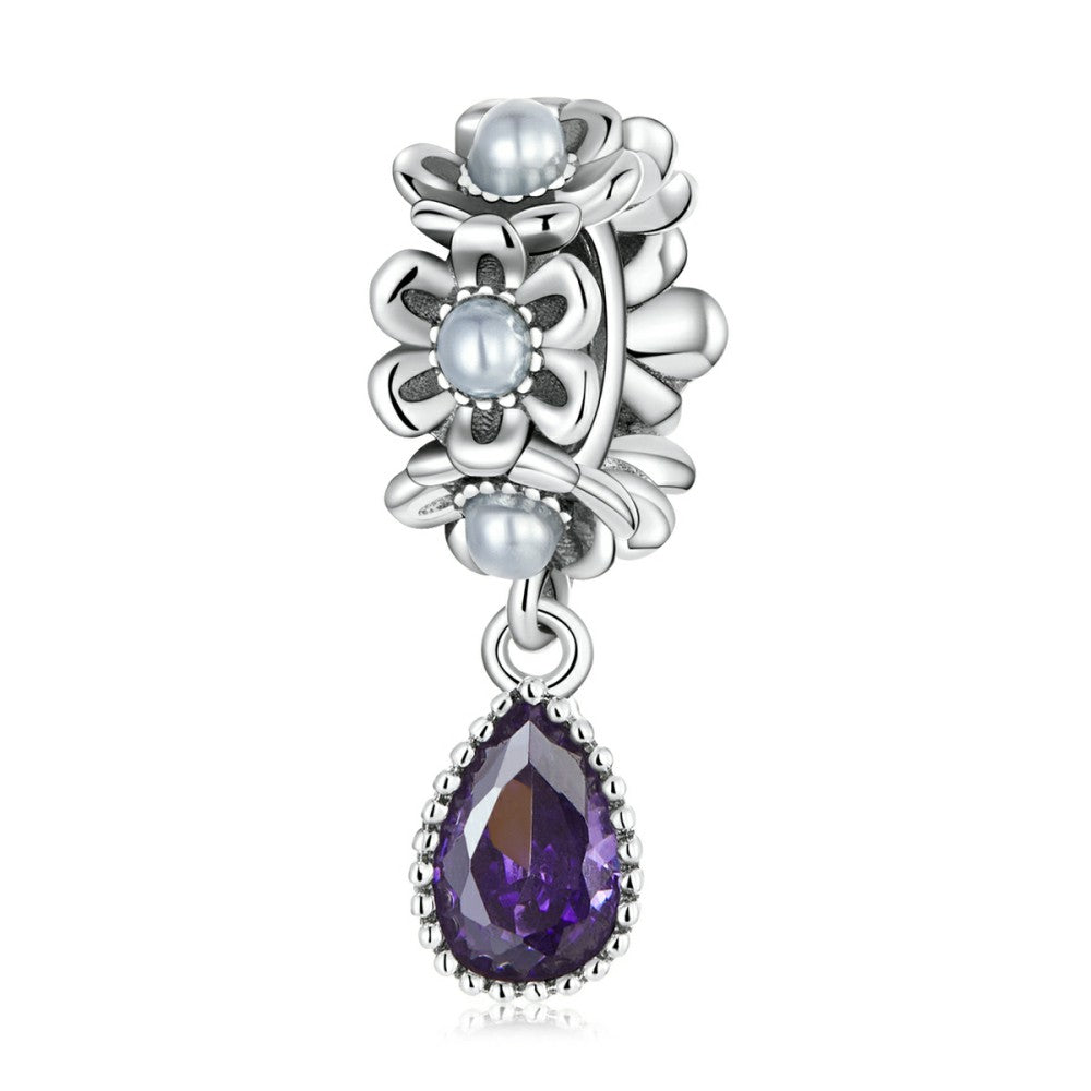 Klassischer Wassertropfen-Anhänger aus 925er Sterlingsilber, YB2541
