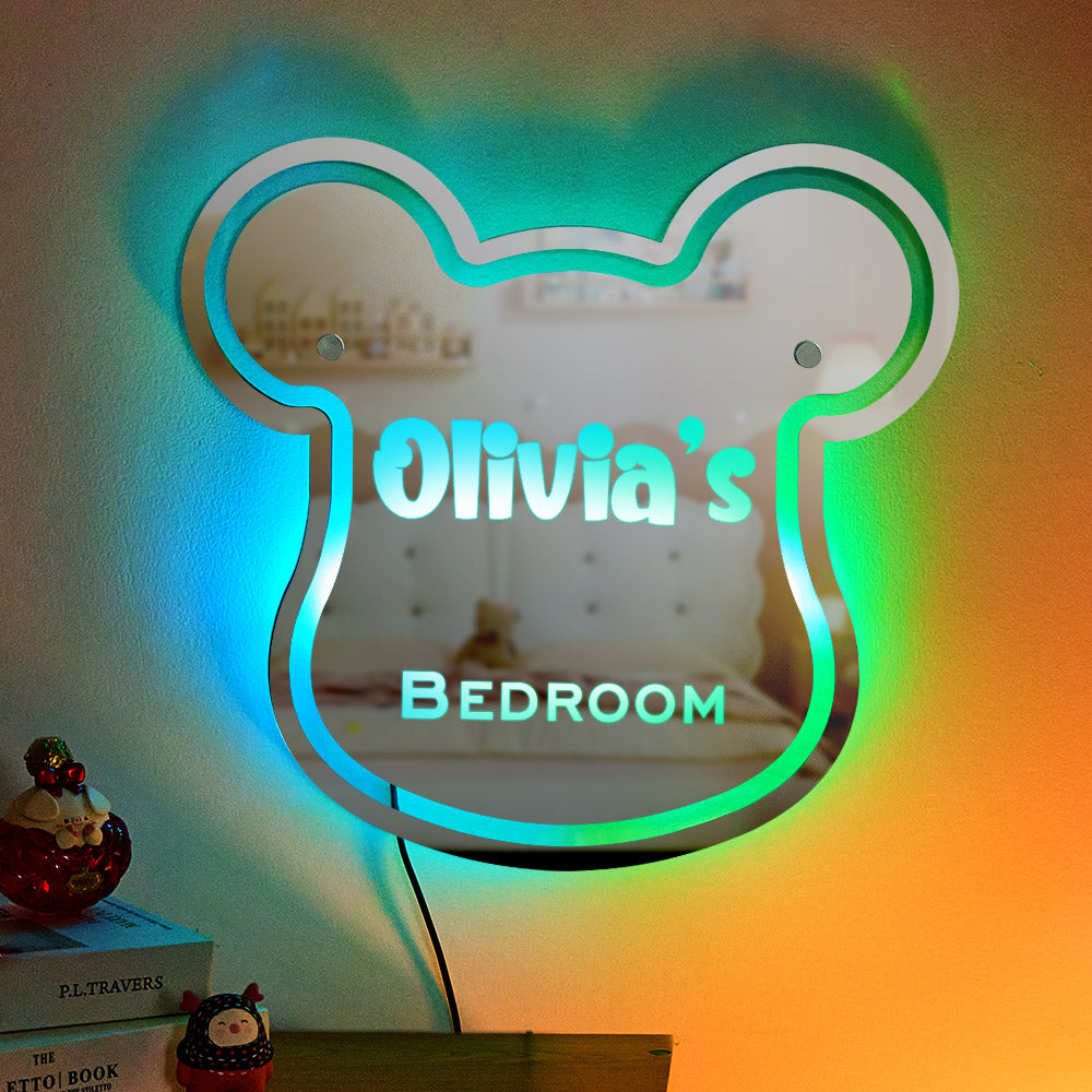 Personalisiertes Olivia's Bedroom Spiegellicht Kinderzimmer Geschenk - soufeede
