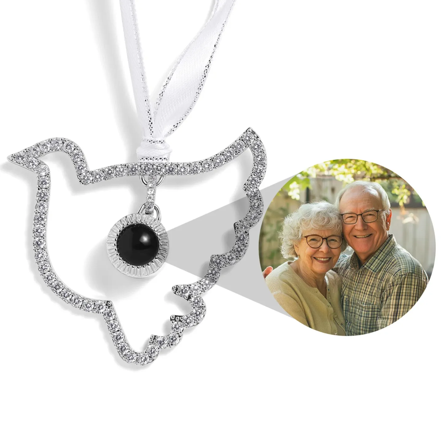 Personalisierte Projektion Ornament Custom Foto Schneeflocke Weihnachten Ornament Geschenke