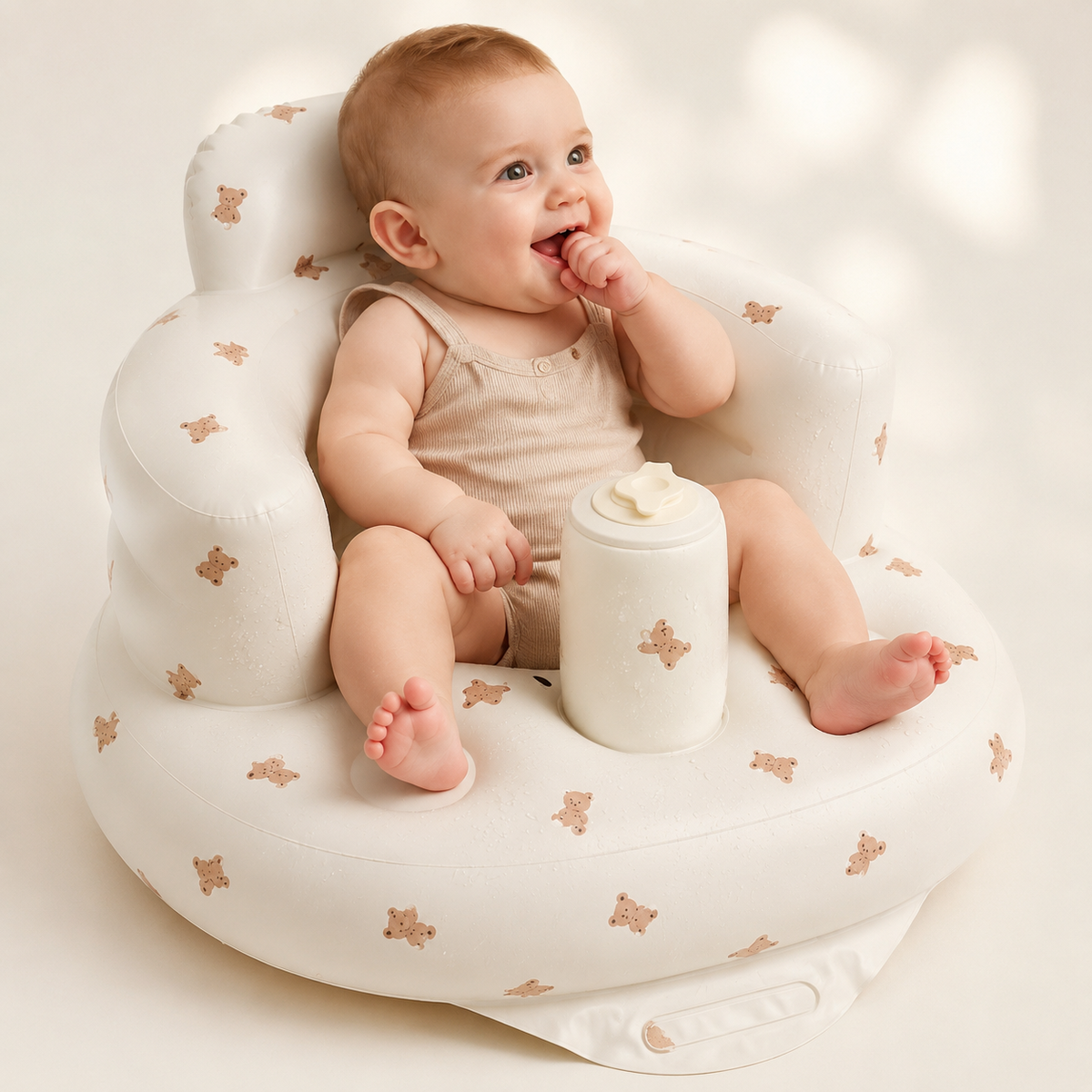 Aufblasbarer Baby-Sitzsitz – Tragbarer Baby-Stützstuhl, Baby-Lernsitz Für Sitzübungen Und Komfort - soufeelde