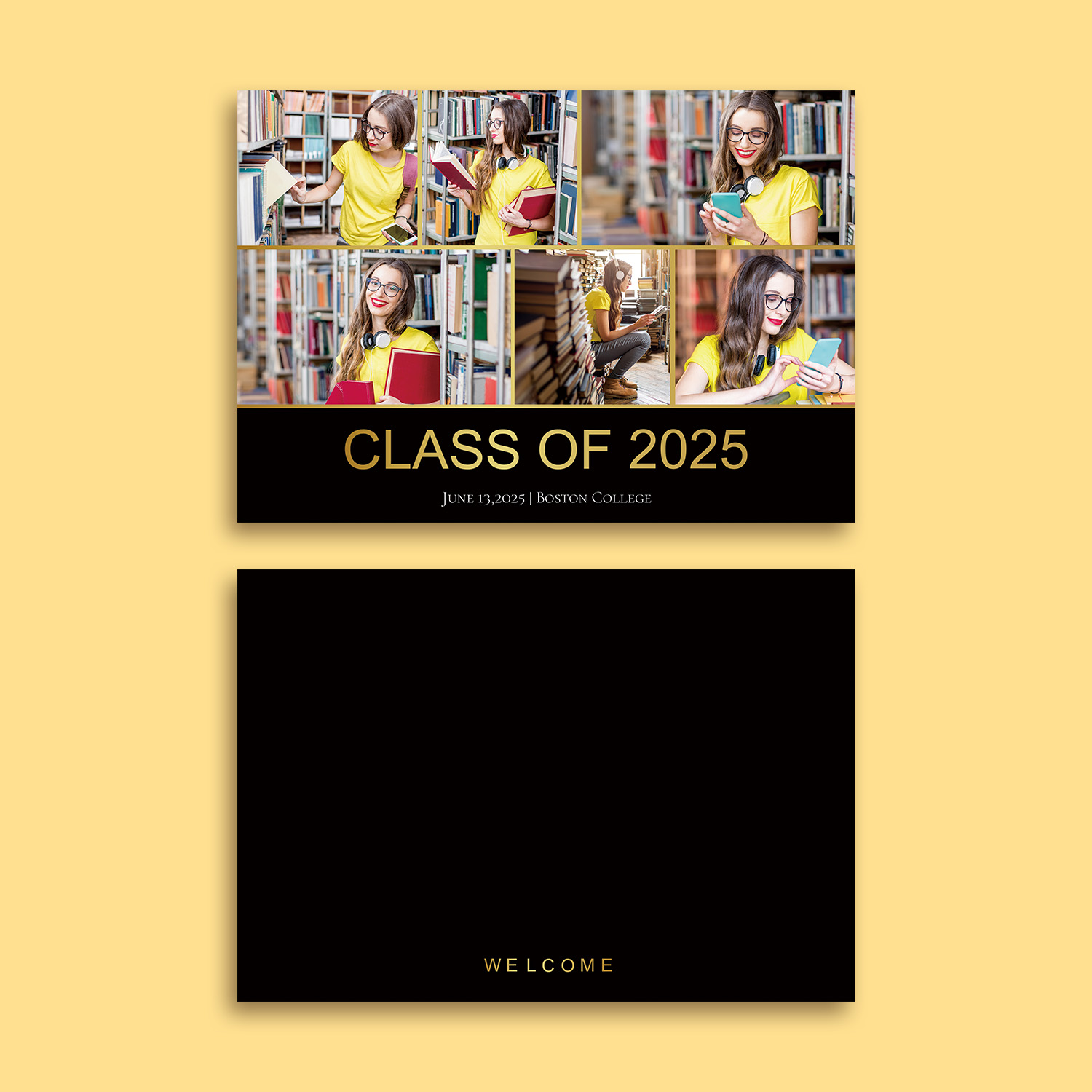 Benutzerdefinierte Grußkarte Abschluss Geschenk Süße Erinnerung