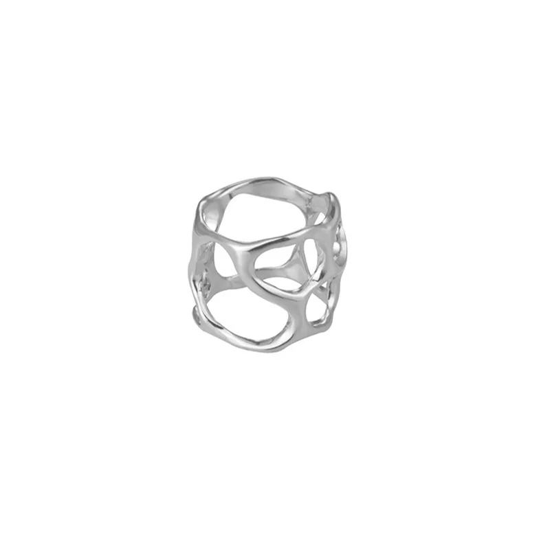 Hohler Silberring Aus Der Texture Collection - soufeede