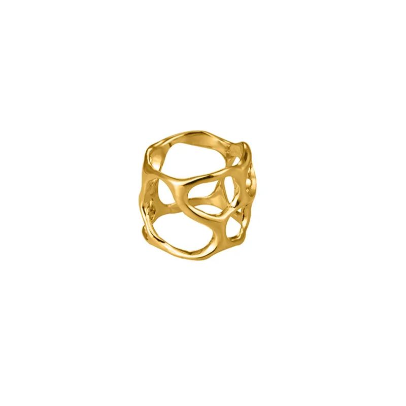 Hohler Silberring Aus Der Texture Collection - soufeede