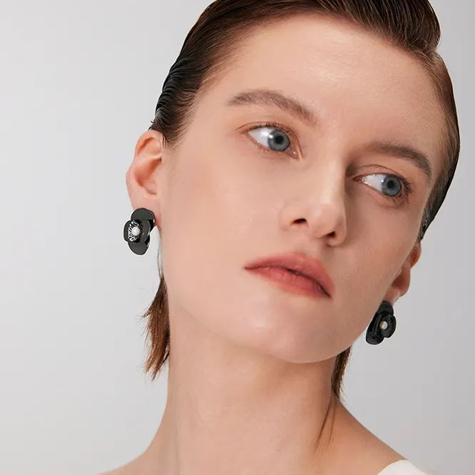 Mini-blumen-perlenohrringe Aus Der Corn Poppy Collection - soufeede