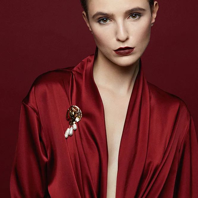 Muschelkollektion Mit Brosche Mit Drei Perlen - soufeede