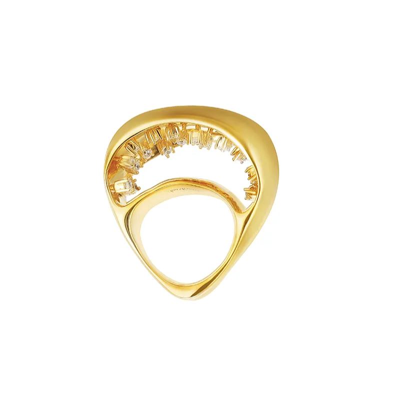 Feigenkollektion Ring In Multisamenform Mit Weißem Korund - soufeede