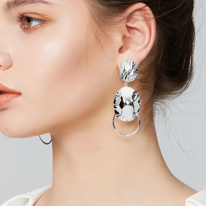 Muscheln-kollektion Ohrclips Mit Drei Muscheln - soufeede