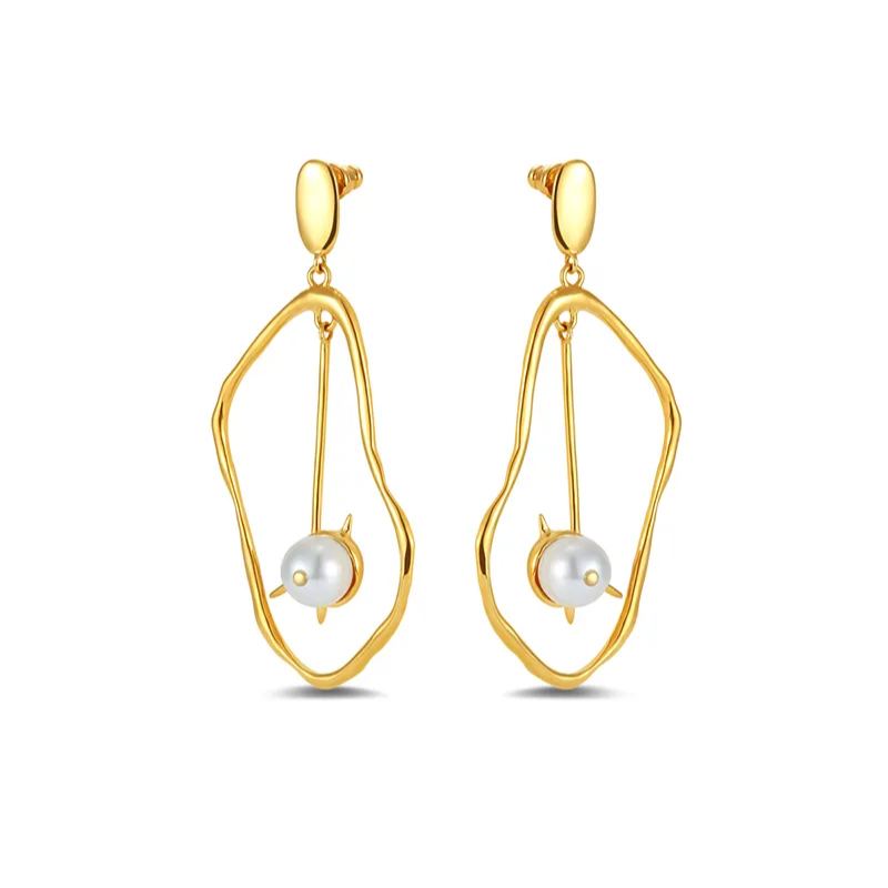 Wachstumsring-kollektion, Perlenohrringe - soufeede