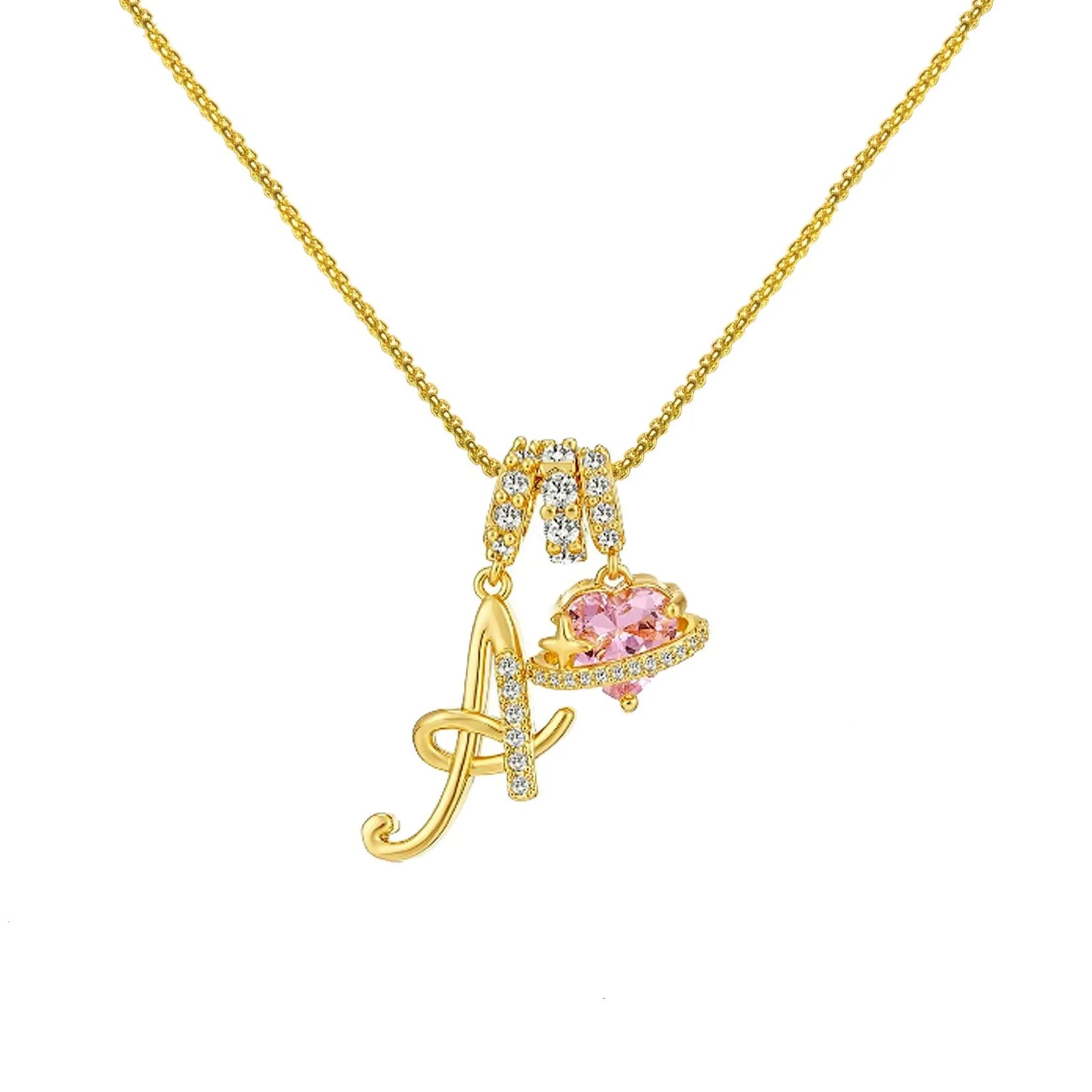 Initialenkette Mit 26 Englischen Buchstaben, Initialenschmuck, Das Beste Jubiläumsgeschenk Für Sie - soufeelde