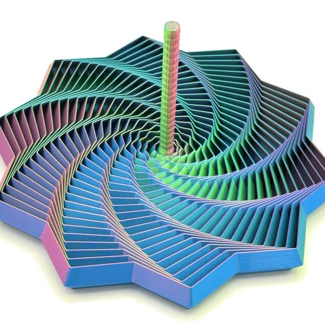 Erweiterter Sensorischer Fidget-stern Mit Griff – Sehr Befriedigendes Visuelles Und Akustisches Erlebnis Mit Hypnotisierendem Visuellem Fidget-spielzeug - soufeelde