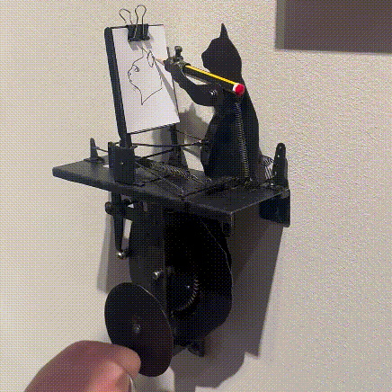Automatische Zeichenkatzenvorrichtung, Handbetriebene Zeichenmaschine - soufeelde