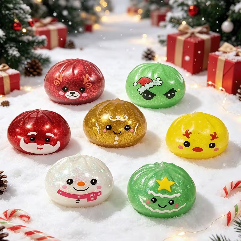 Weihnachtlicher, Langsam Aufsteigender Squishy – Niedliches Stressabbau-Spielzeug & Lustiges Weihnachtsgeschenk - soufeelde