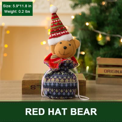 Weihnachten Gestrickte Puppen-geschenktüten, Weihnachtsgeschenkbox, Urlaub