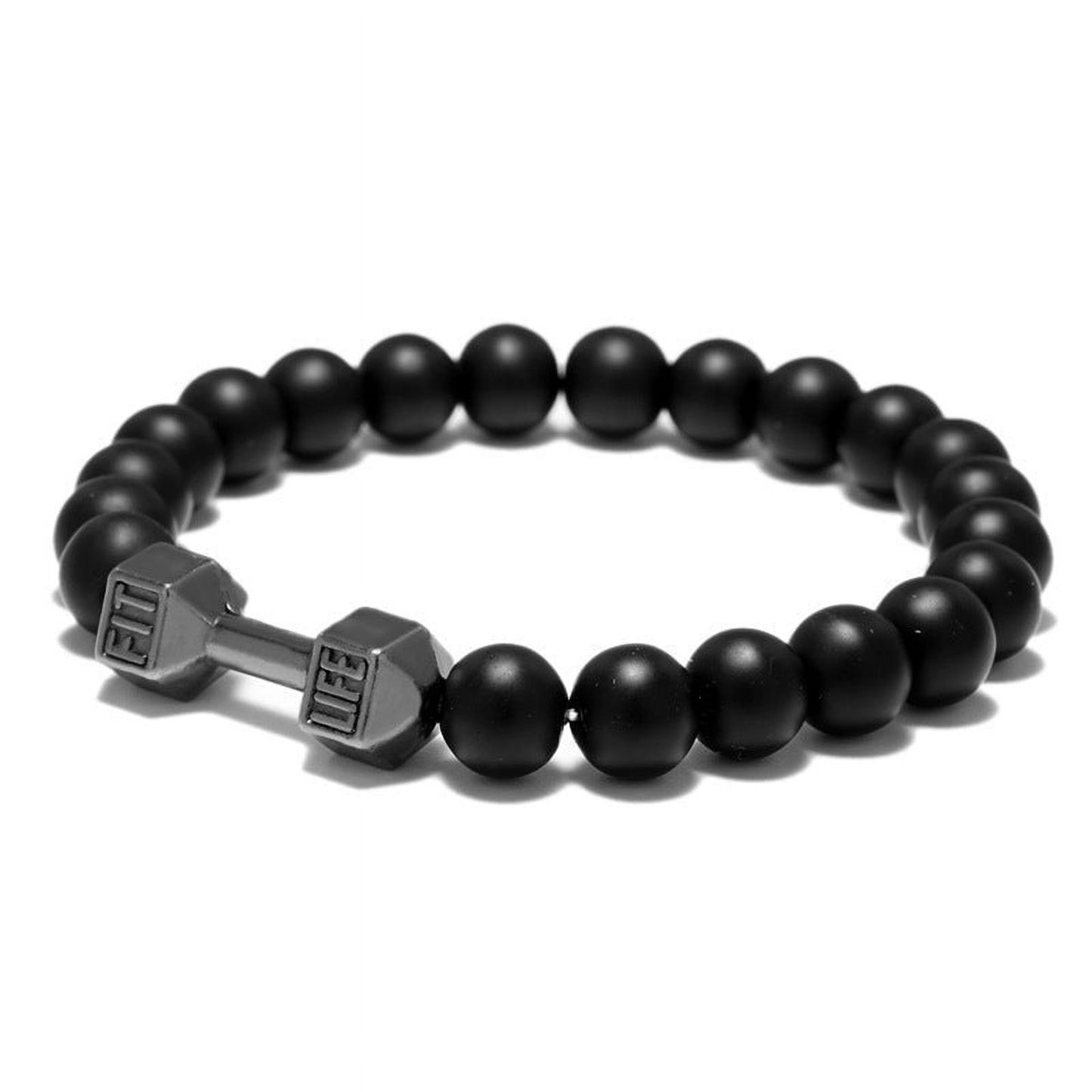 Metall-hantelperlen-armband, Fitness-schmuck Für Gewichtheber-enthusiasten, Sportliches Accessoire - soufeelde