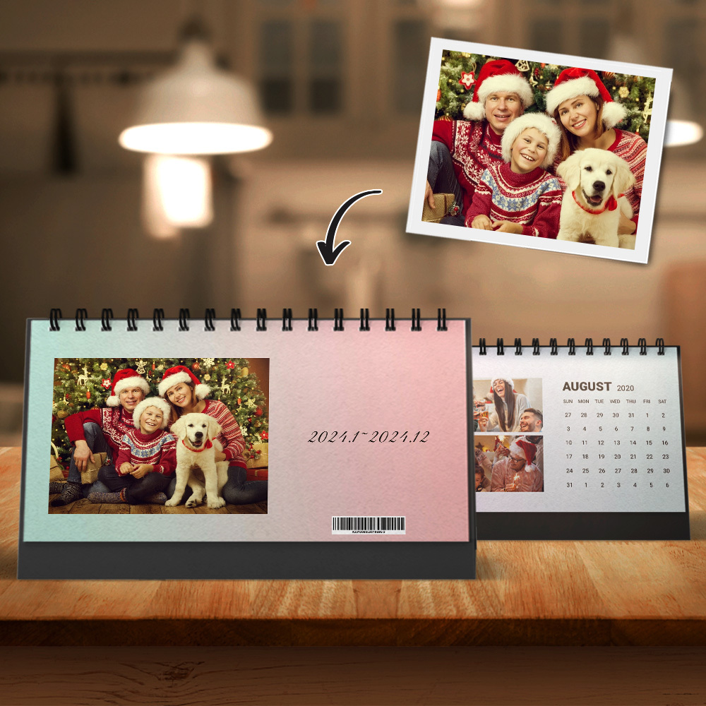 Calendario Personalizado Navidad Calendario de Escritorio 2023 Regalos para Pareja