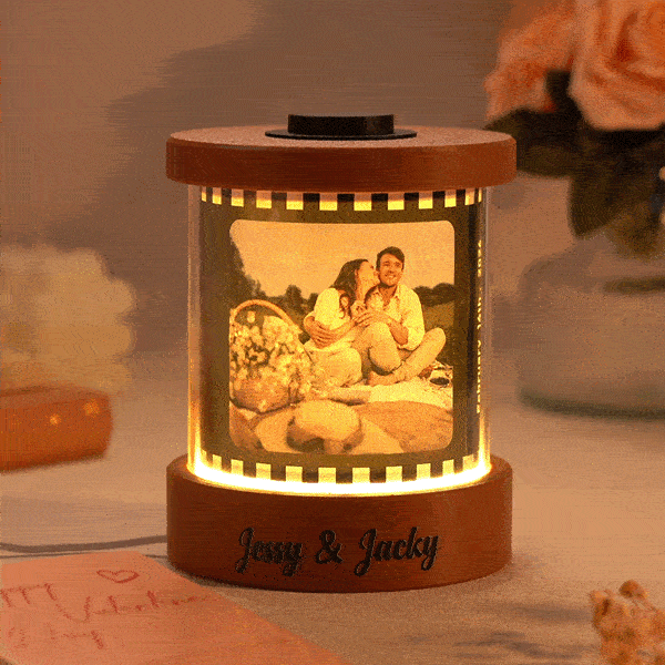 Luz Nocturna Con Foto Personalizada Y Texto. Luz Nocturna Con Música Personalizada Y Opción De Grabado. Regalo Perfecto De San Valentín Para Pareja.
