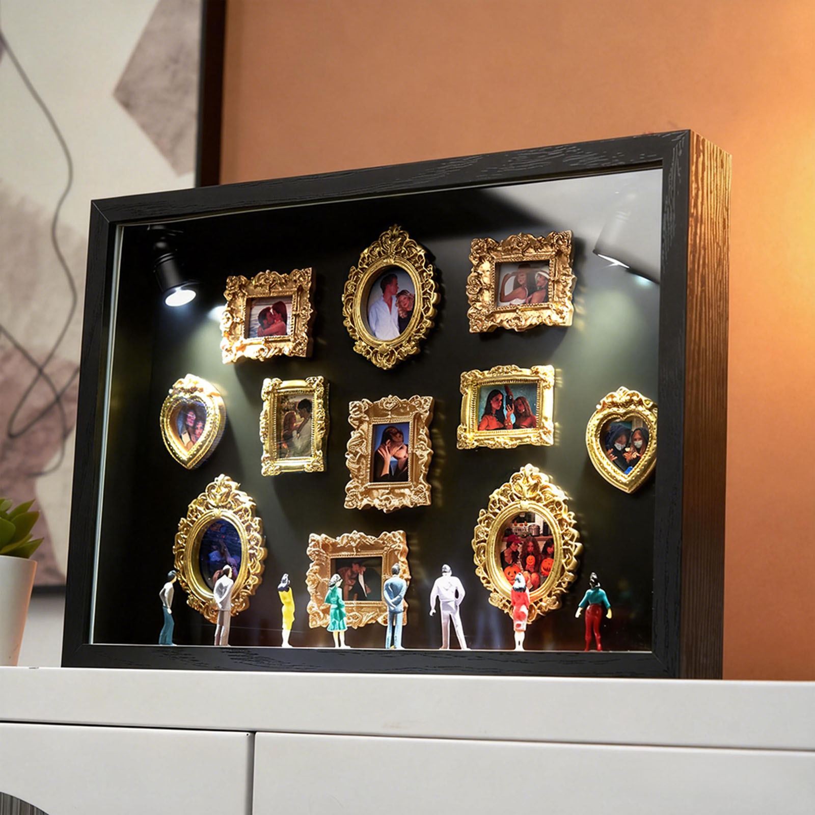 Marco De Fotos Del Museo De Nosotros, Regalo Personalizado Para Parejas, Regalo En Miniatura Del Museo, Regalo Significativo Para Ella, Regalo De San Valentín, Regalo De Aniversario.