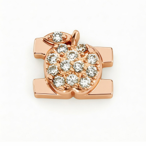 Charm Manzana - Oro Rosa