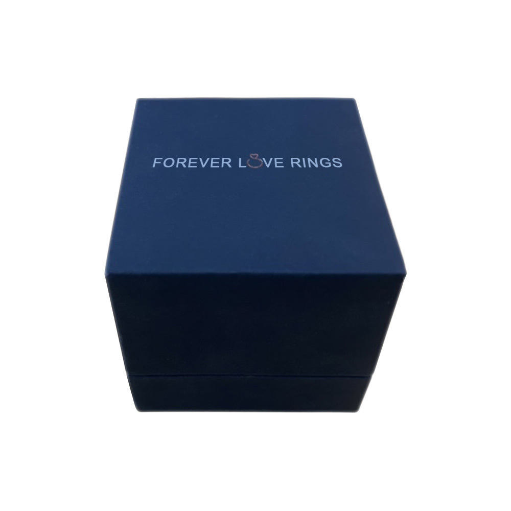 Caja De Anillo De Forma Cuadrada, Caja De Anillo De Boda De Compromiso Para Pareja - soufeeles