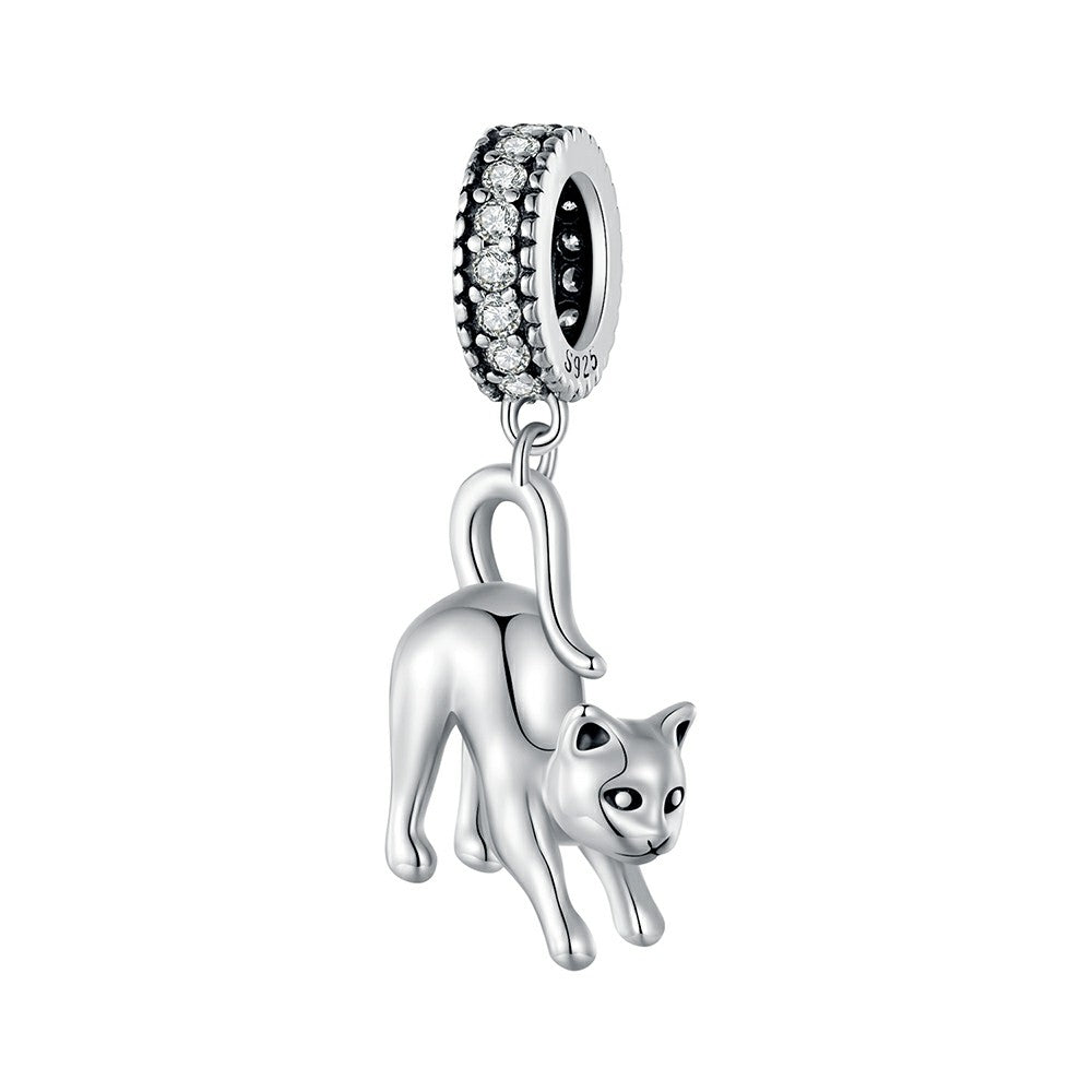 ciondolo pendente gatto in argento sterling 925 yb2313