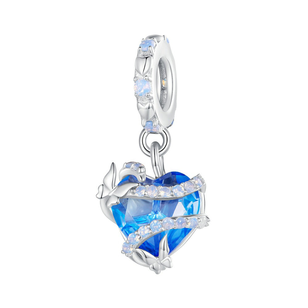 Ciondolo pendente cuore magico in argento sterling 925 felice giorno di San Valentino yb2326