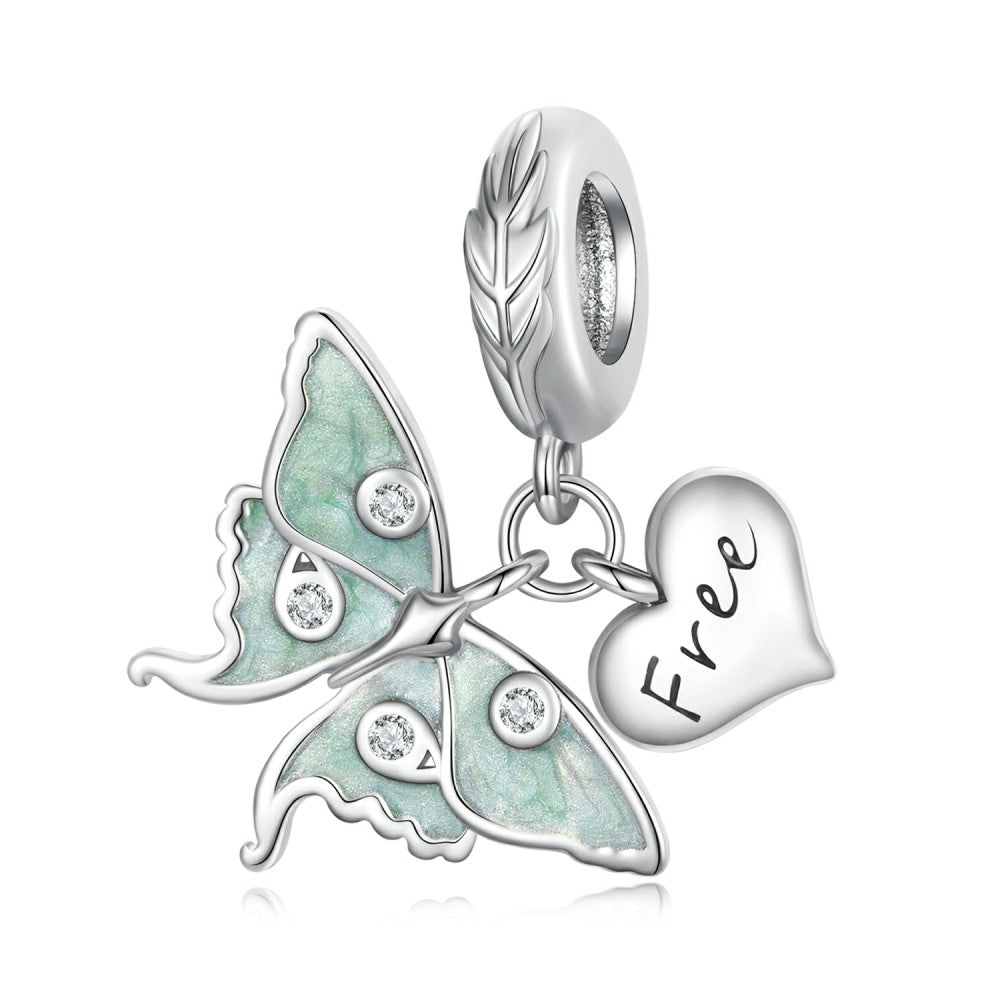Ciondolo pendente farfalla il mago di Oz in argento sterling 925 yb2448