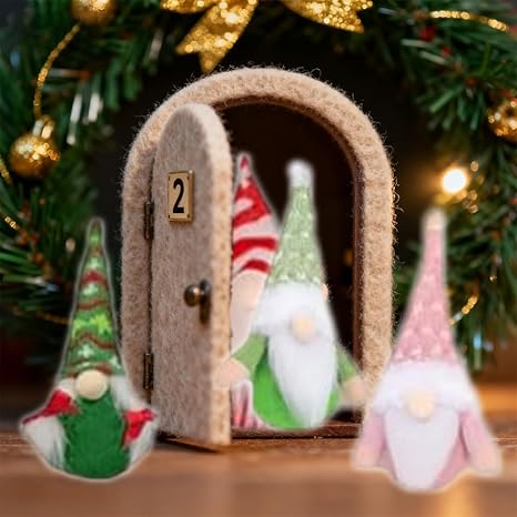 Calendario De Adviento De Gnomos Navideños De 24 Días Con Cuenta Regresiva De 24 Gnomos, Regalo Sorpresa Para Decorar El Árbol. - soufeeles