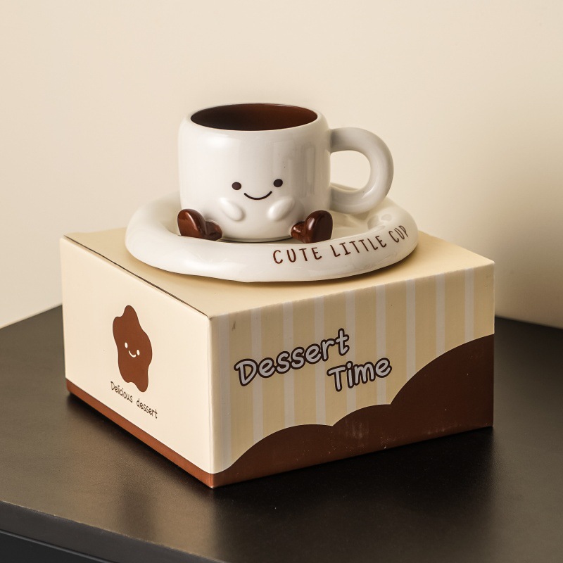 Taza De Café Adorable, Taza De Cerámica Con Piececitos, Regalo Divertido, Decoración Para El Hogar - soufeeles