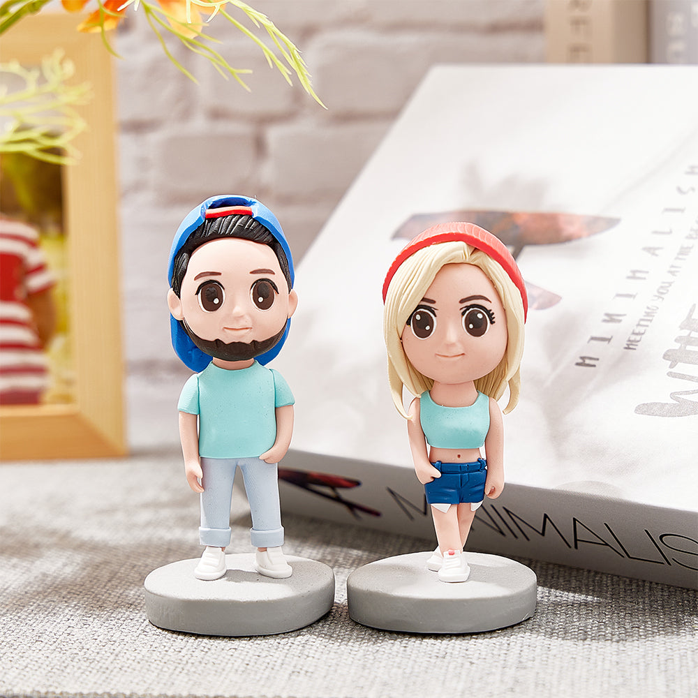 Estatua De Figura Linda Personalizada Bobblehead Versión Q Personalizada - soufeeles