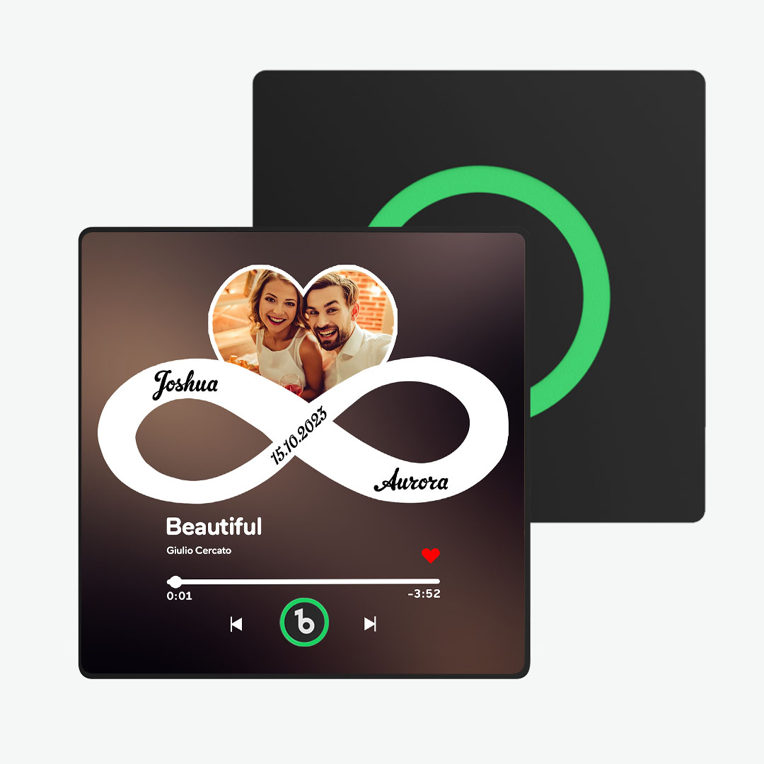 Imán De Nevera De Música Personalizado Con Marco Colorido Álbum Personalizado Imán De Nevera De Amor Infinito Que Se Puede Reproducir Canción Regalo Ideal Para Pareja Nueva Actualización 4.0 - soufeeles