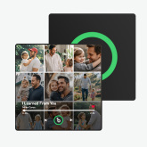 Imán De Nevera De Música Personalizado Y Foto Con Marco Colorido Etiqueta De Foto De Pared De Música Movimiento Musical Que Se Puede Reproducir Regalo Para Pareja Nuevo Regalo De Actualización 4.0 Para Padre