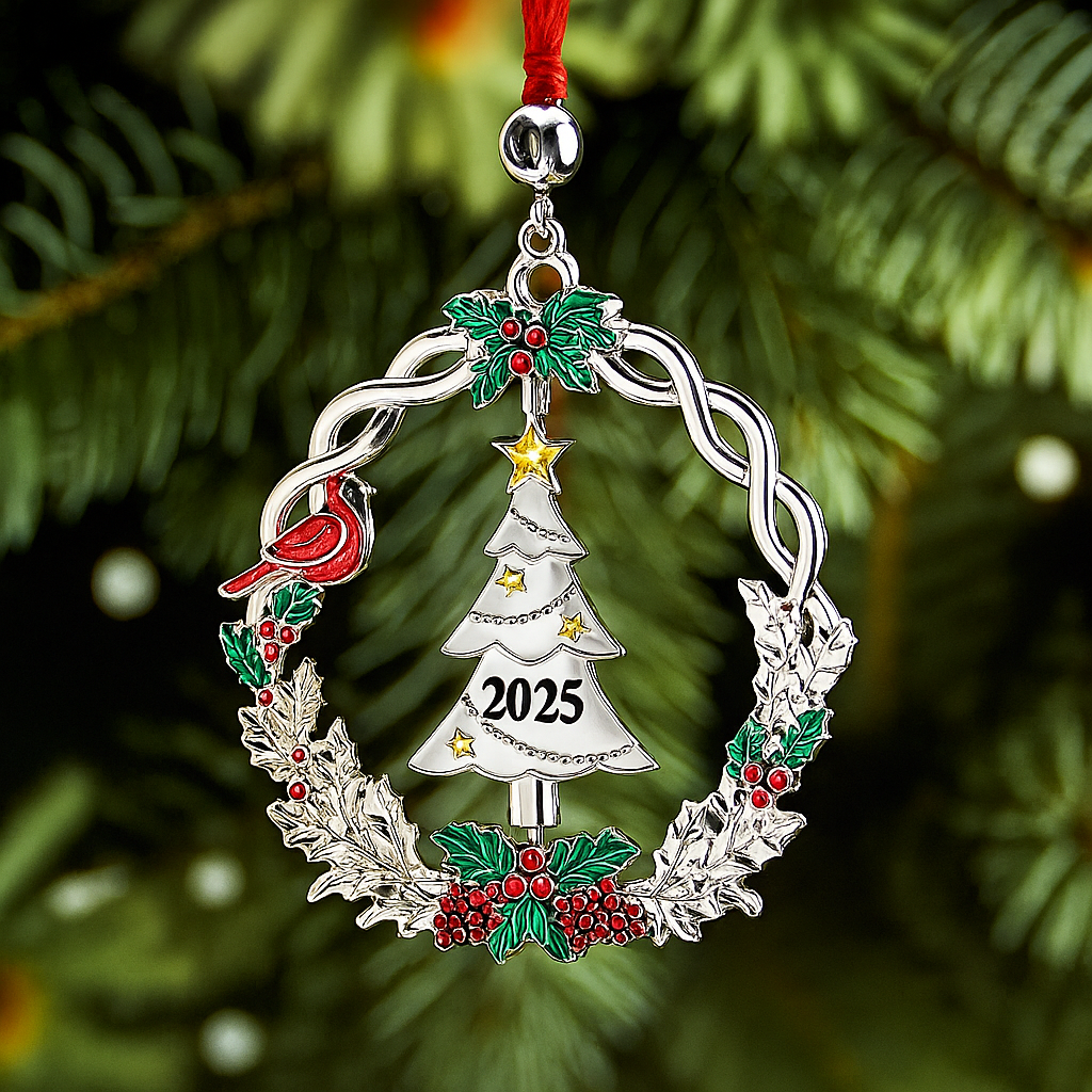 Adornos De Proyección De Fotografías Personalizados Árbol De Navidad Giratorio Regalos De Navidad 2024