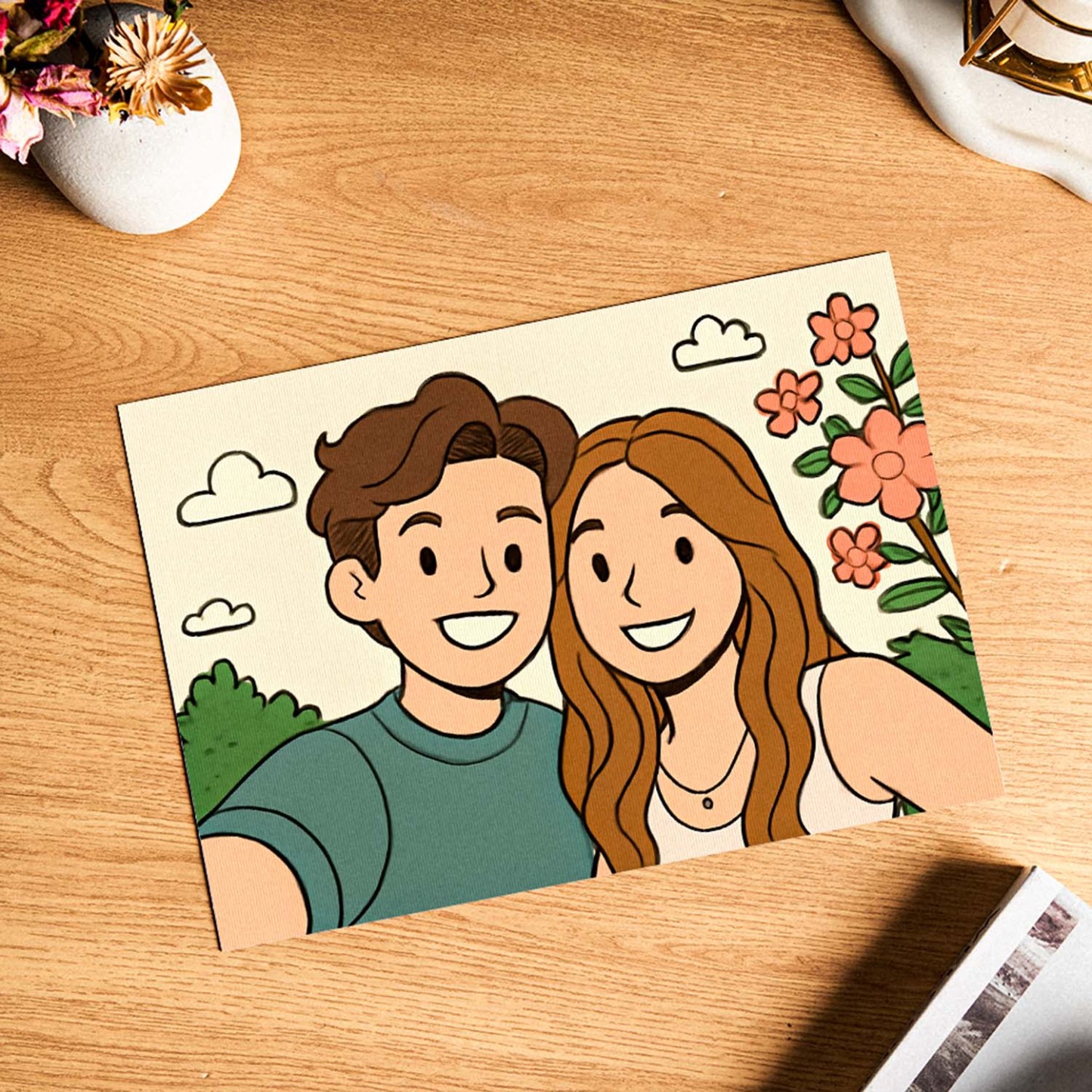 Pintura Luminosa Con Foto Personalizada, Decoración Personalizada, Regalo Conmemorativo - soufeeles