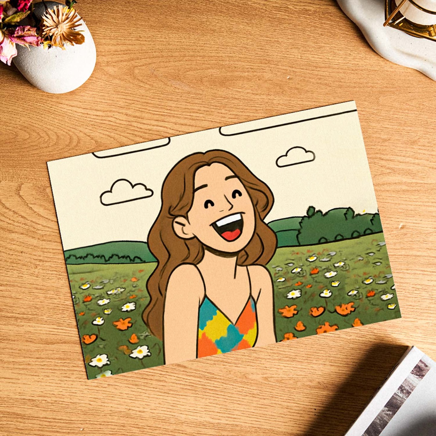Pintura Luminosa Con Foto Personalizada, Decoración Personalizada, Regalo Conmemorativo - soufeeles