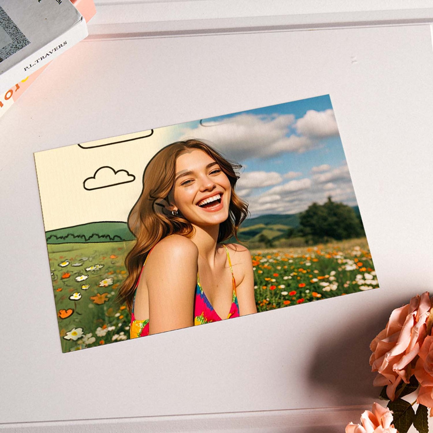 Pintura Luminosa Con Foto Personalizada, Decoración Personalizada, Regalo Conmemorativo - soufeeles
