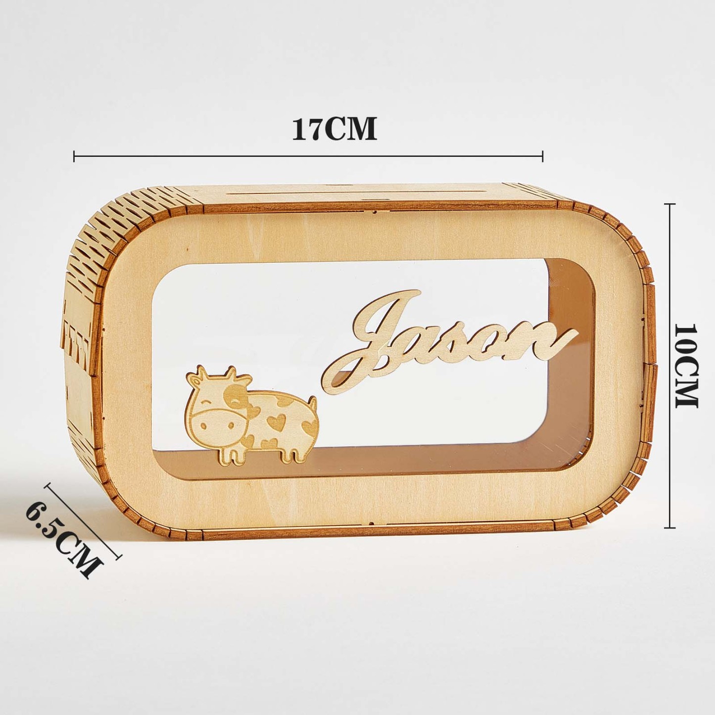 Hucha De Madera Personalizada Con Nombre, Nombre De Moneda Personalizado, Caja De Dinero, Decoración De Guardería - soufeeles