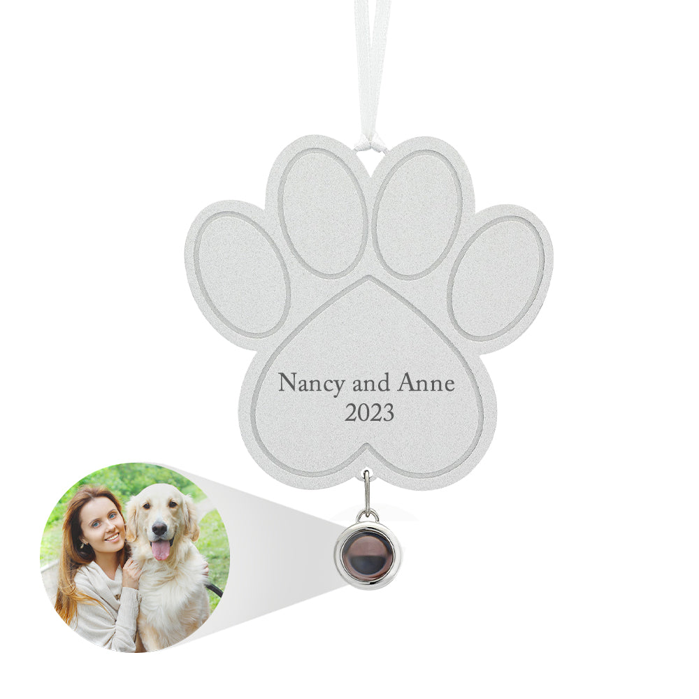 Adorno De Proyección Personalizado, Adorno De Pata Con Foto, Regalos Para Amantes De Las Mascotas - soufeeles