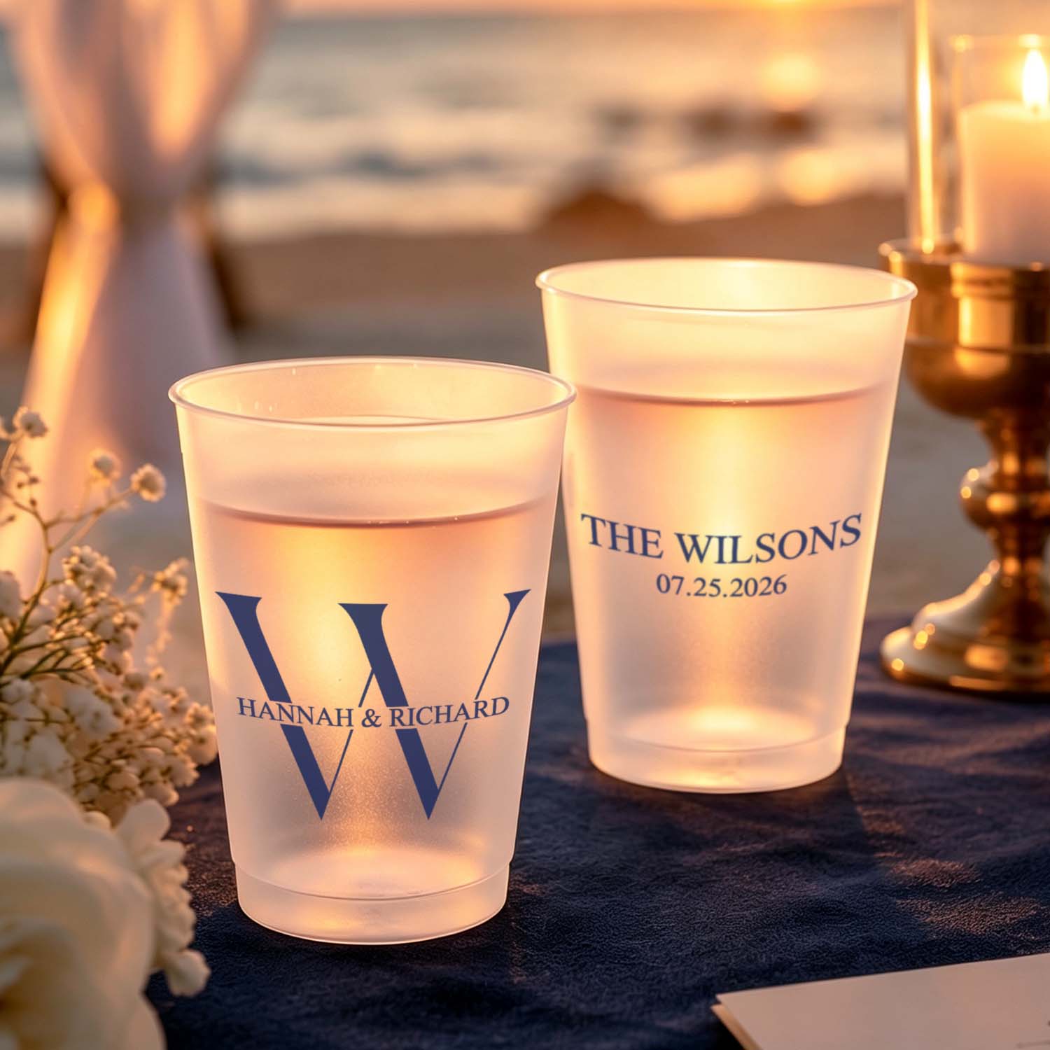 Copas De Boda Esmeriladas Personalizadas: Copas Inastillables Personalizadas Para Recepciones De Bodas, Bares Y Cócteles Exclusivos - soufeeles