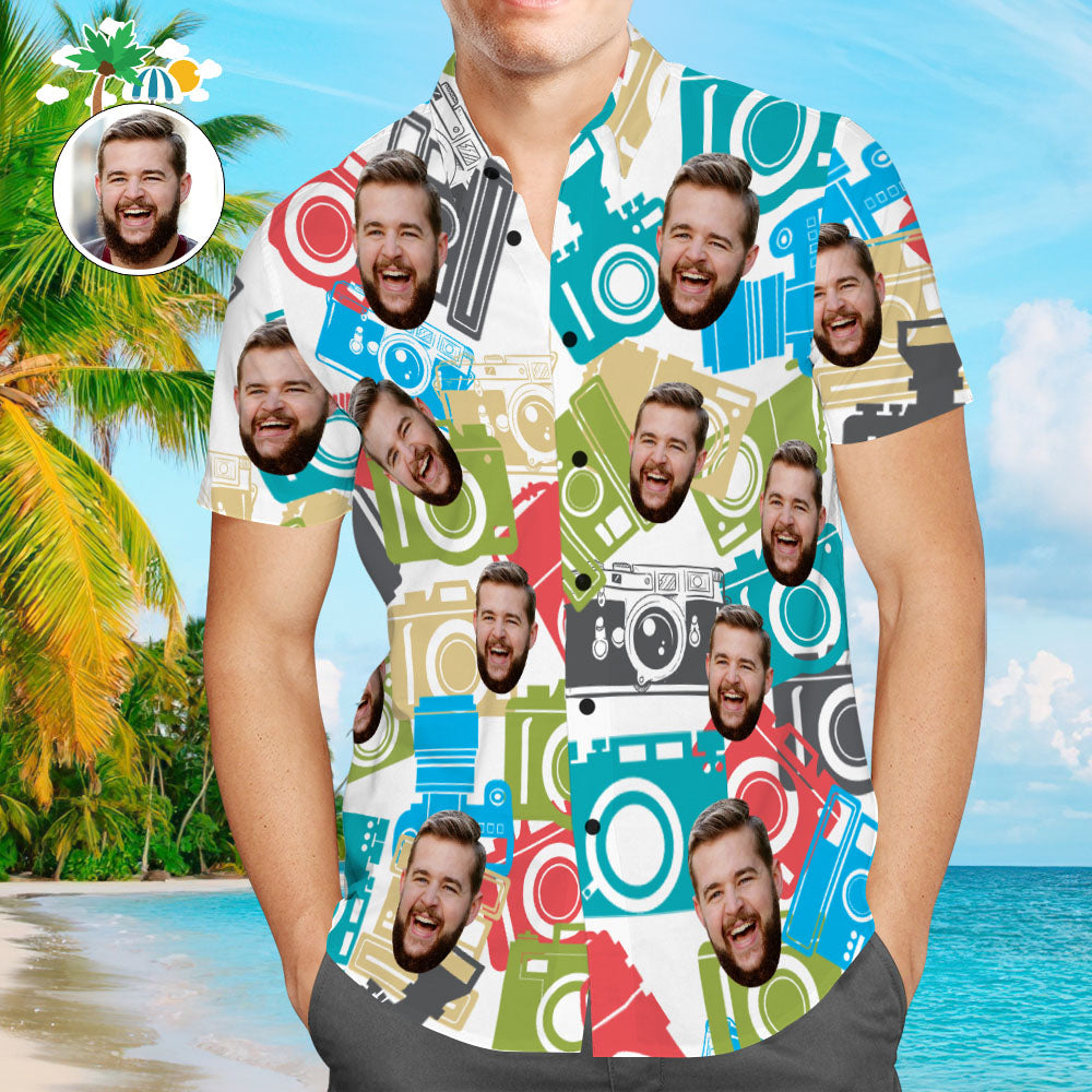Fotografía Personalizada Camisa Hawaiana Para Hombre Regalo Para Fotógrafo