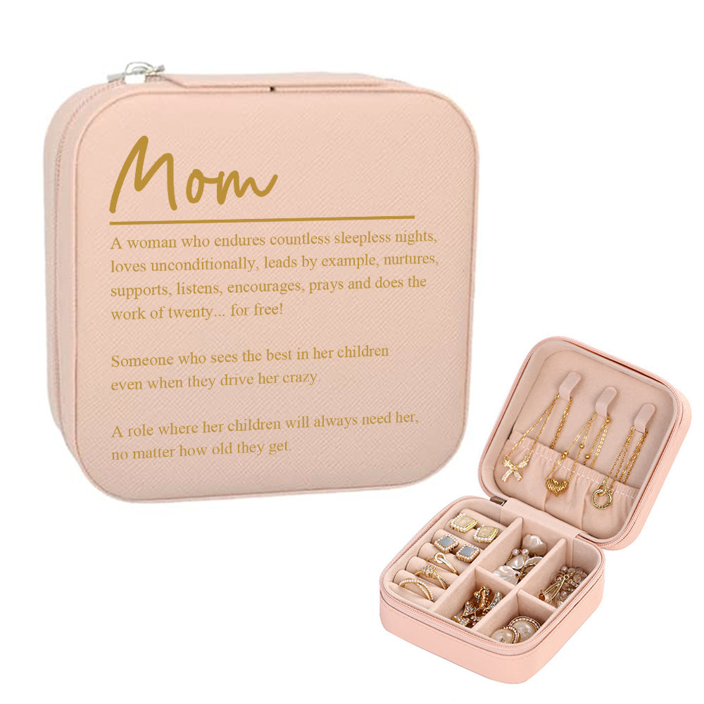 Caja De Joyería Personalizada, Organizador De Joyas Personalizado, Regalo De Almacenamiento Para Mamá - soufeeles