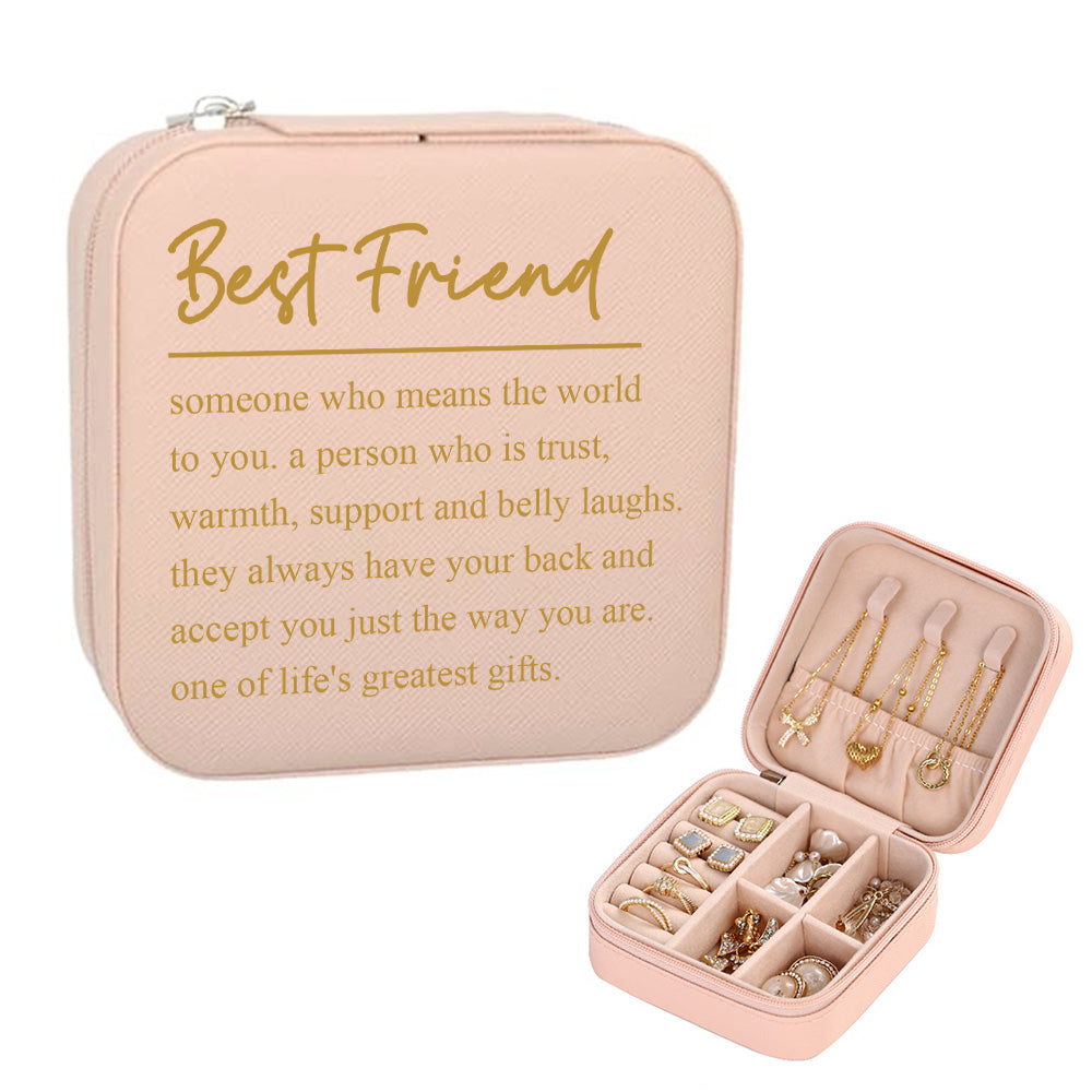 Caja De Joyería Personalizada, Organizador De Joyas Personalizado, Regalo De Almacenamiento Para El Mejor Amigo - soufeeles
