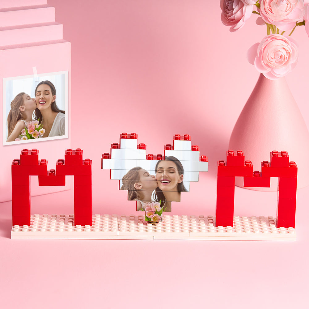 Rompecabezas De Ladrillos De Construcción De Fotos De Mamá Personalizados Bloque De Fotos Personalizado Regalos Del Día De La Madre - soufeeles
