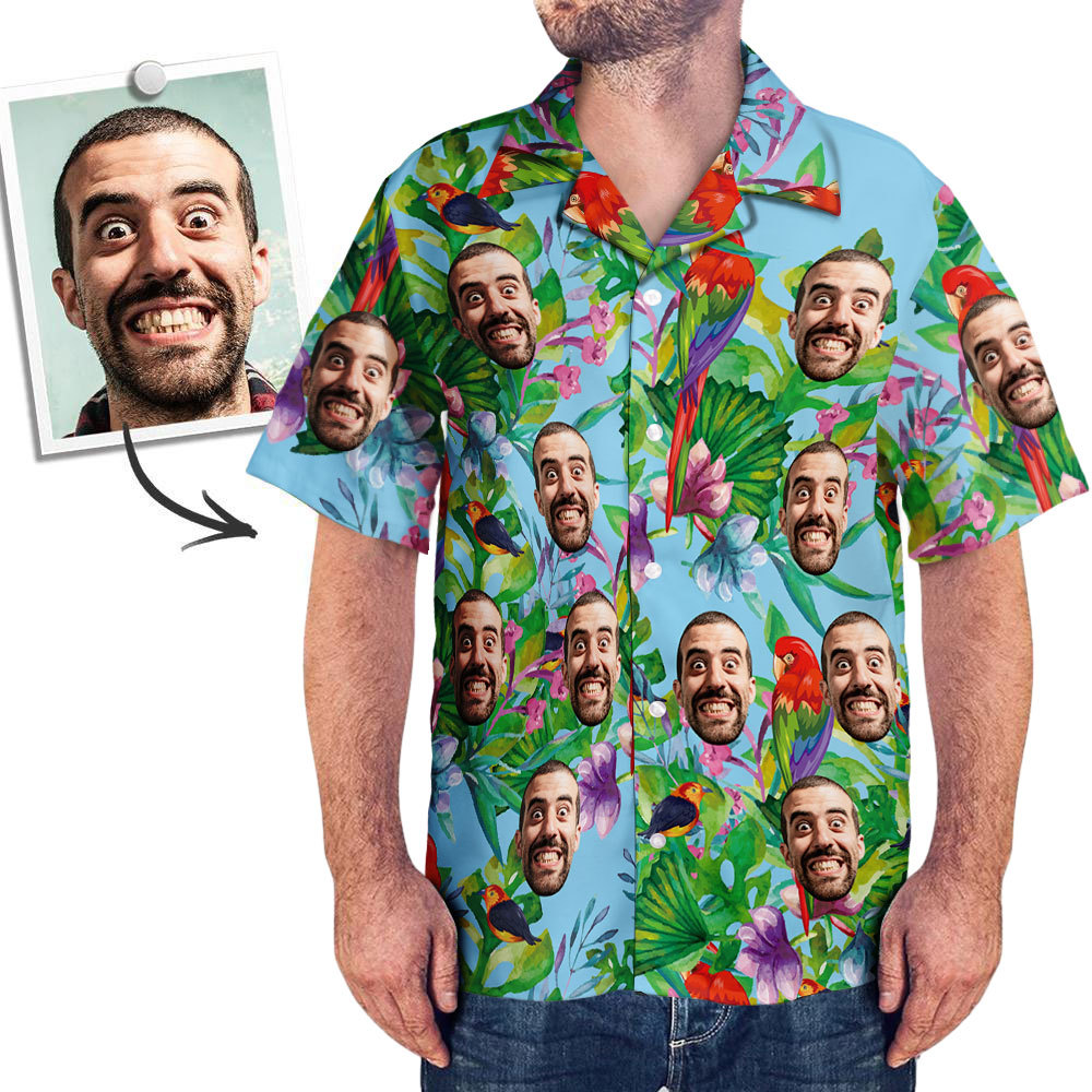 Las Camisas Hawaianas Personalizadas Disfrutan De La Camisa De Playa Aloha Del Horario De Verano Para Hombres