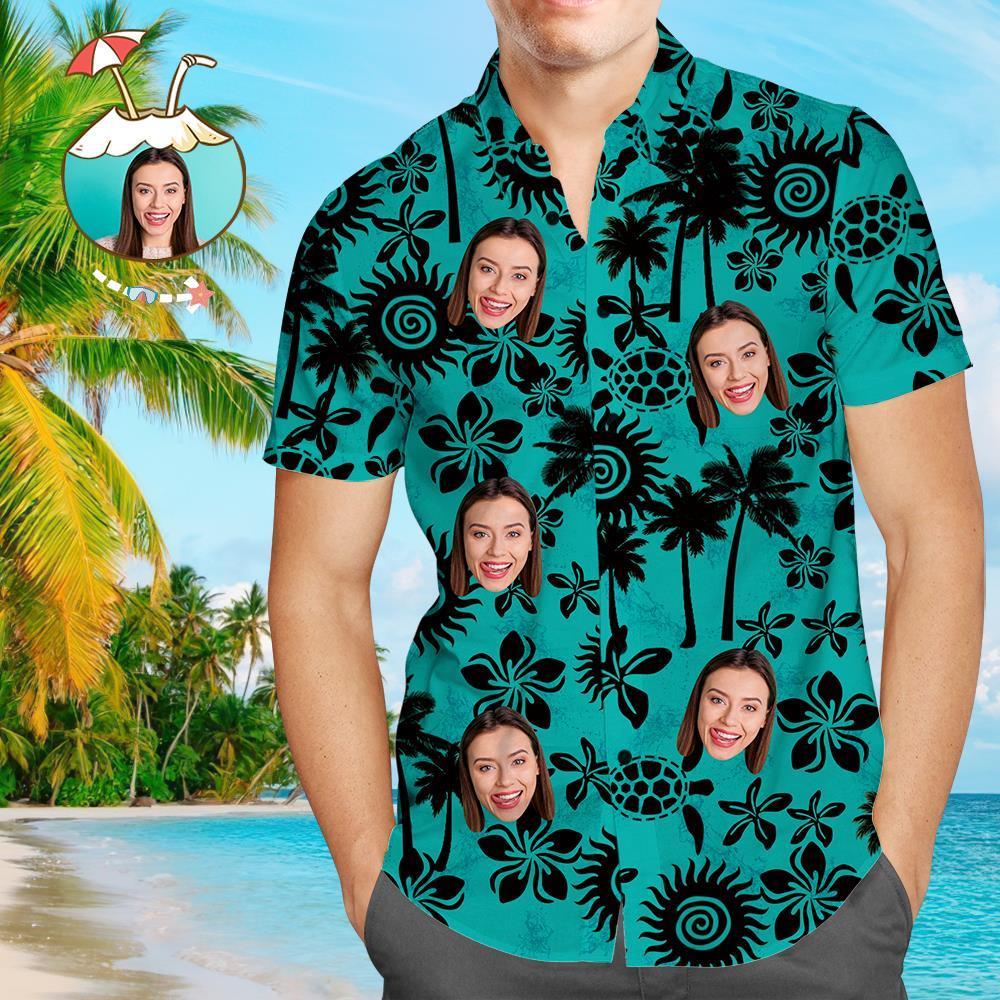 Camisas Hawaianas Personalizadas Tortuga Marina Camisa De Playa Personalizada Aloha Para Hombres