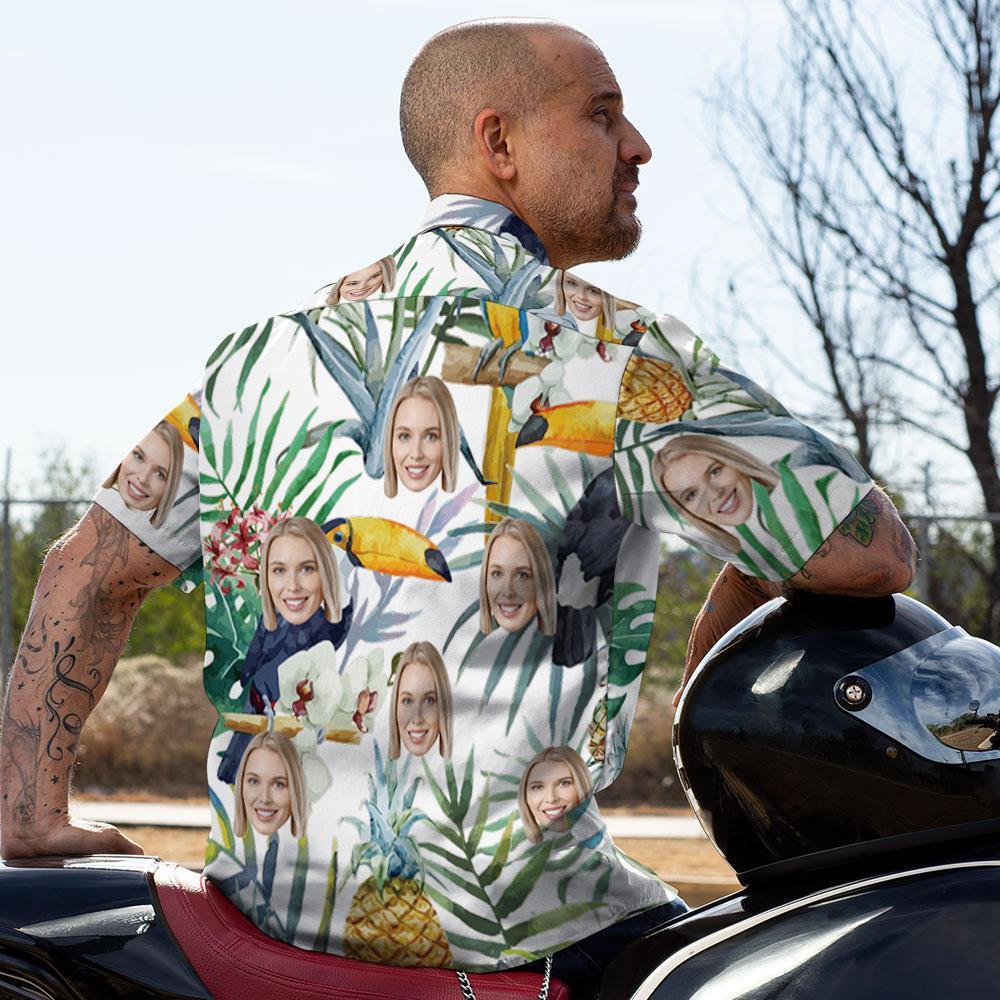 Camisas Hawaianas Personalizadas Camisa Divertida De Playa Aloha Con Diseño De Pájaros Para Hombres
